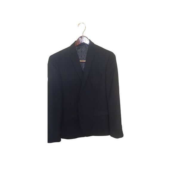 Men's Bar III Navy Slim-Fit Lightweight Sport Coat Size 42 Regular - Picture 2 of 12